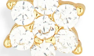 Argento Vivo Set Of 2 Cz Stud & Huggie Hoop Earrings In Gold