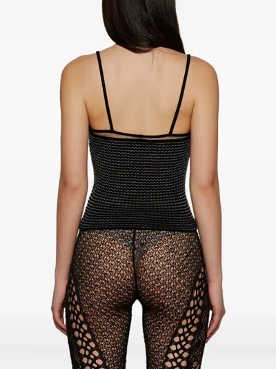 Roberta Einer Knitted Tank Top In Animal Print