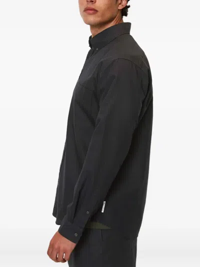 Marc O'polo Button-down Long-sleeve Shirt In Black