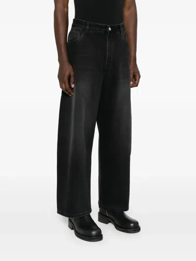 Studio Nicholson Puch Belt Loop Jeans In Black