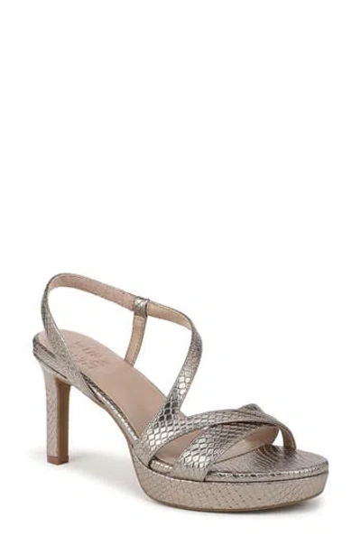 Naturalizer Women's Abby Open Square Toe Platform Dress Sandals In Gray
