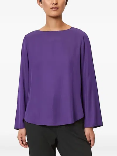 Marc O'polo Bell-sleeve Blouse In Purple