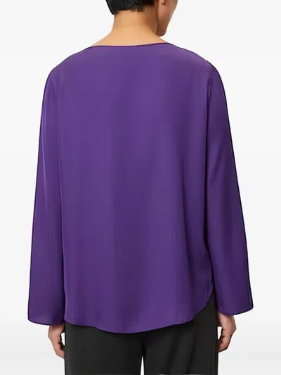 Marc O'polo Bell-sleeve Blouse In Purple