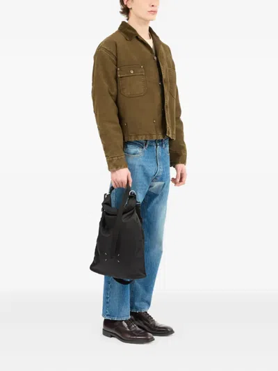 Maison Margiela High-tech Roll-up Backpack In Black