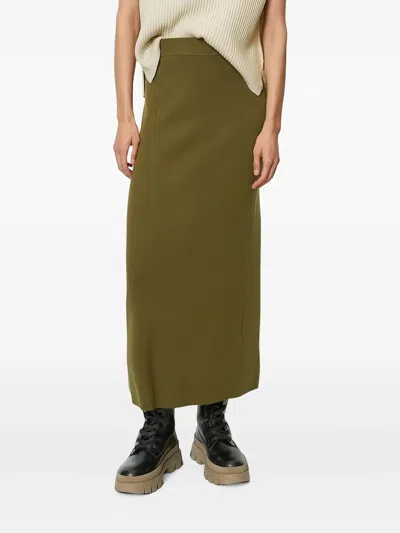 开衩超长半身裙