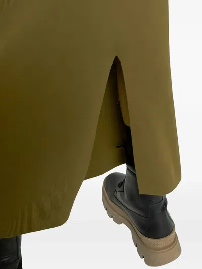 开衩超长半身裙