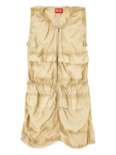 Diesel D-resden Mini Dress In Yellow