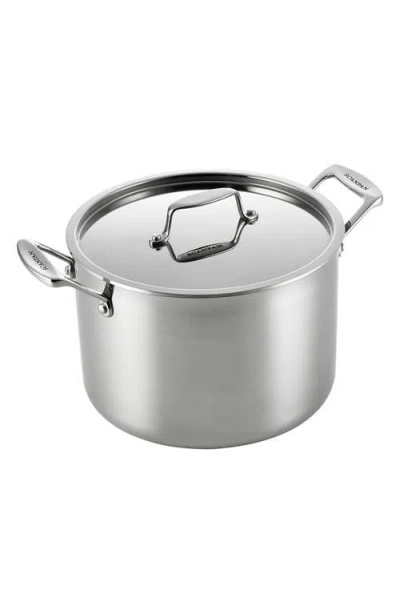 Scanpan Fusion 5 8-quart Stock Pot & Lid In Metallic