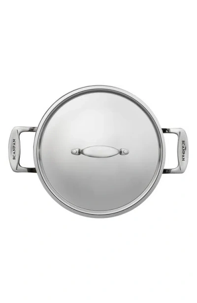 Scanpan Fusion 5 8-quart Stock Pot & Lid In Metallic