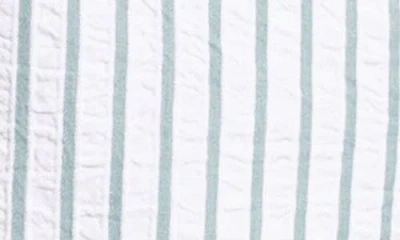 Thread & Supply Marina Stripe Cotton Romper In Blue