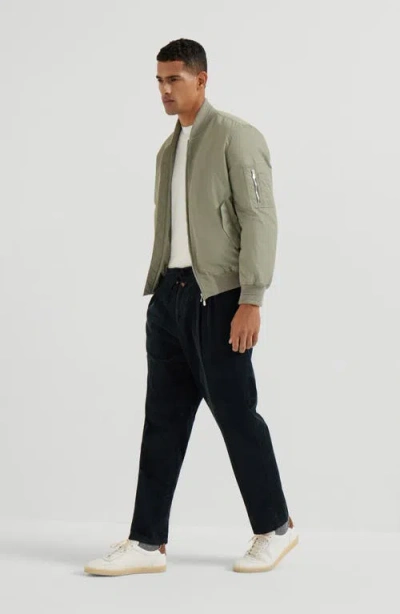 Brunello Cucinelli Linen Pants In Black
