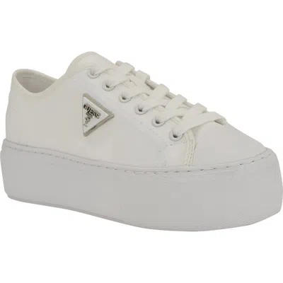 Guess Joezi Platform Sneaker In White