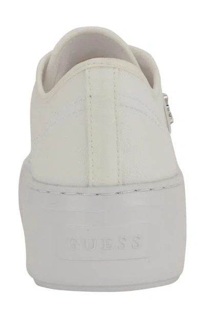 Guess Joezi Platform Sneaker In White
