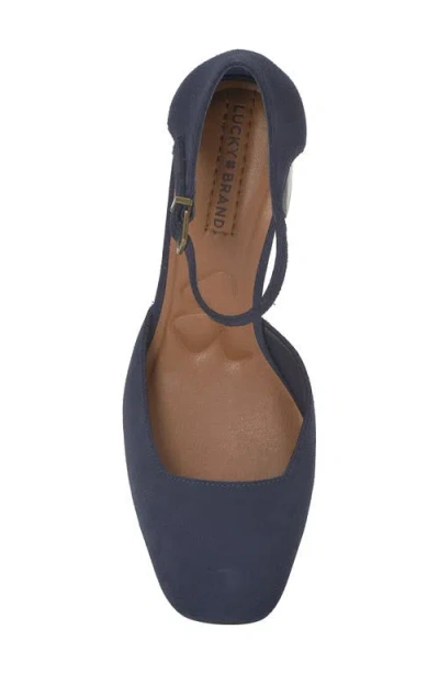 Lucky Brand Women's Kanira Square-toe Stacked Heel Pumps In Purple