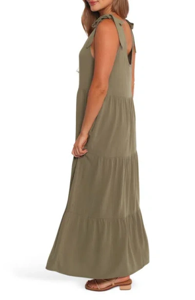 Petal And Pup Petal & Pup Marcy Linen Midi Dress In Multi