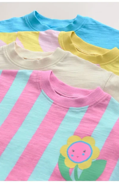 Next Kids' Assorted 4-pack Cotton Graphic T-shirts In Multi