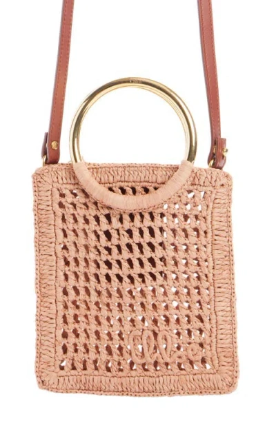 Chloé Mini Summer Banana Raffia Tote