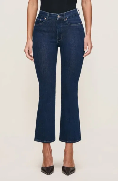 Dl1961 Bridget Boot High Rise Instasculpt Crop Jeans In Lunar Sky In Blue