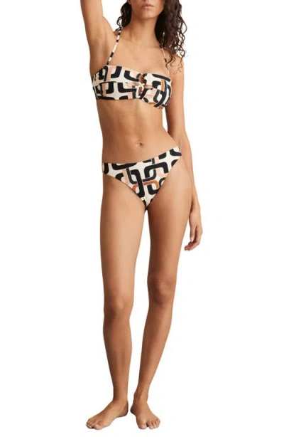 Reiss Ari Cutout Halter Bikini Bottoms In Multi