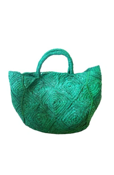 Zanatany Concepts Nico Raffia Tote Bag