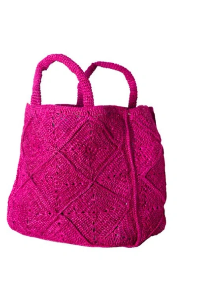 Zanatany Concepts Nico Raffia Tote Bag