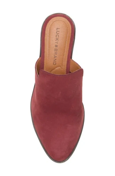 Lucky Brand Women's Myrila Low Heeled Mules In Red