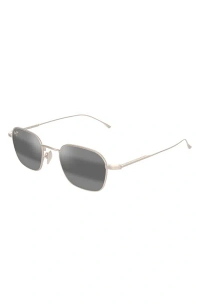 Maui Jim Mekala 48mm Polarized Square Sunglasses In Gray