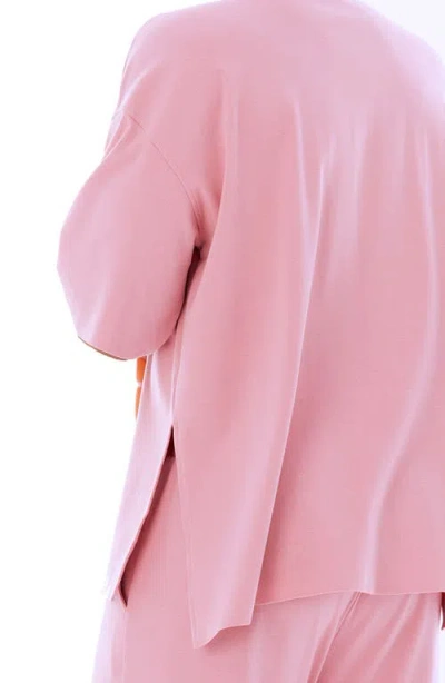 Dai Moda Love Oversize Split Hem Cotton Blend Graphic T-shirt In Pink