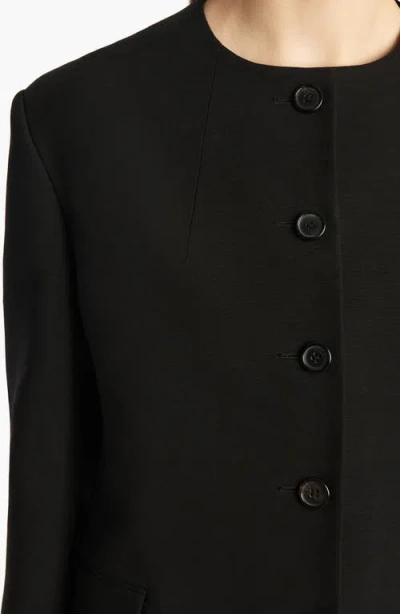 Khaite Jameson Stretch Crepe Jacket In Black