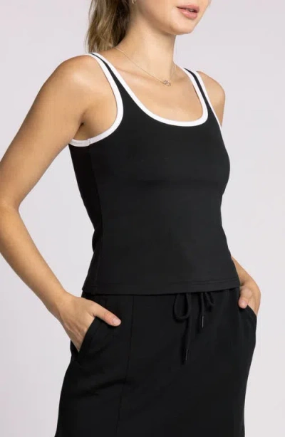 Thread & Supply Bec Rib Tank Top In Black