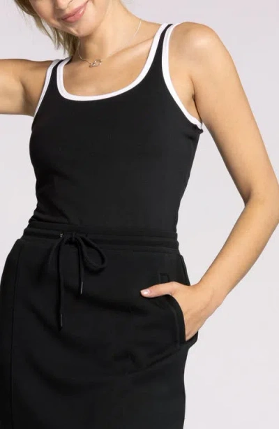 Thread & Supply Bec Rib Tank Top In Black