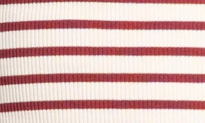 Thread & Supply Ellen Stretch Cotton Blend Rib Tank Top In Red