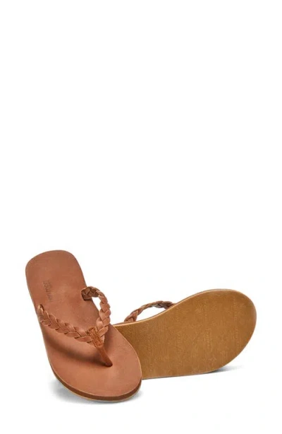 Hari Mari Meadows Braided Flip Flop In Brown