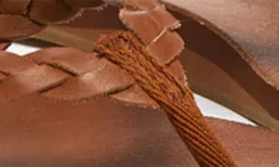 Hari Mari Meadows Braided Flip Flop In Brown