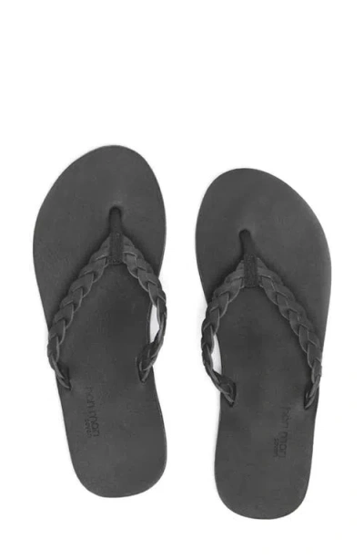 Hari Mari Meadows Braided Flip Flop In Blue