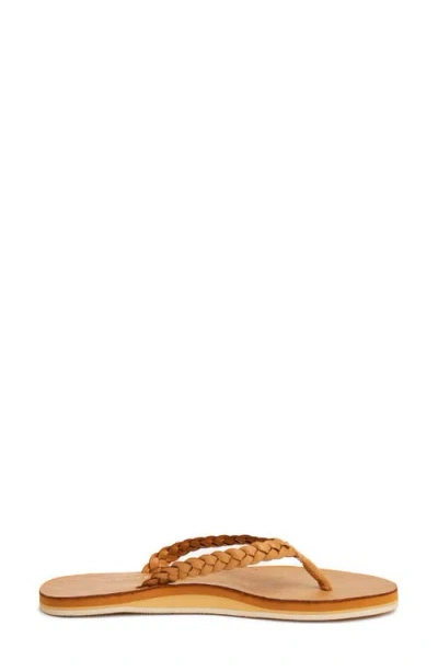 Hari Mari Meadows Braided Flip Flop In Brown