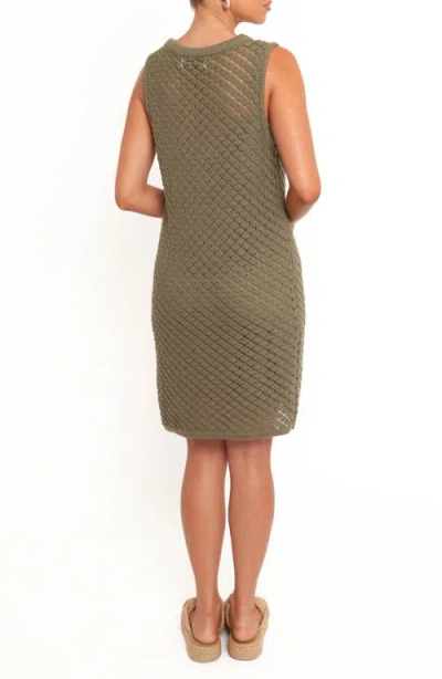 Petal And Pup Petal & Pup Luan Pointelle Stitch Cotton Minidress In Multi