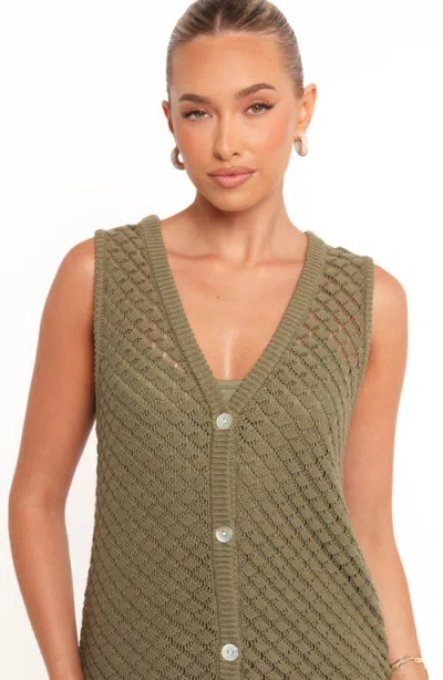 Petal And Pup Petal & Pup Luan Pointelle Stitch Cotton Minidress In Multi