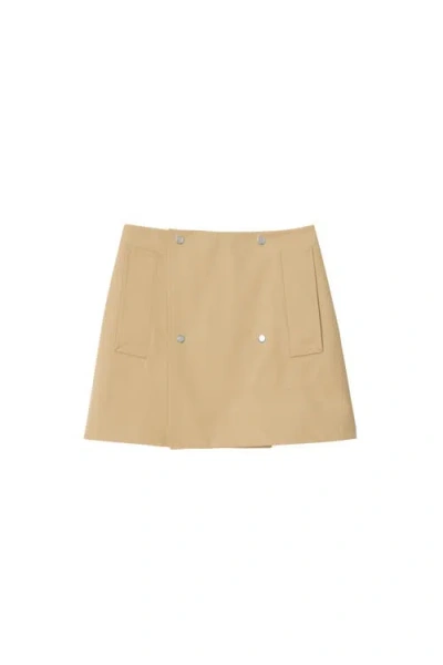 Burberry Bonded Gabardine Trench Mini Skirt