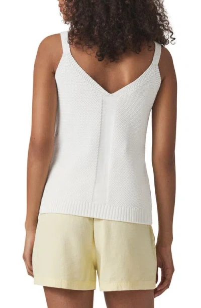 Splendid Banks V-neck Sweater Tank In White