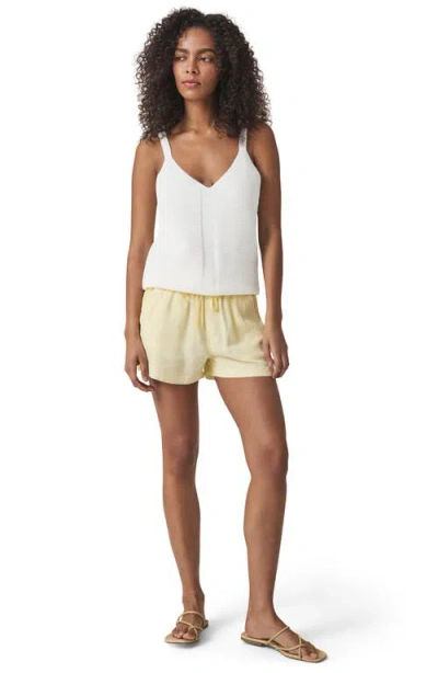 Splendid Banks V-neck Sweater Tank In White