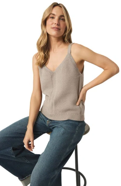 Splendid Banks V-neck Sweater Tank In Brown