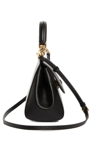 Dolce & Gabbana Black Handbag With Adjustable And Removable Shoulder Strap And Logo Plaque On The Front In Grained L