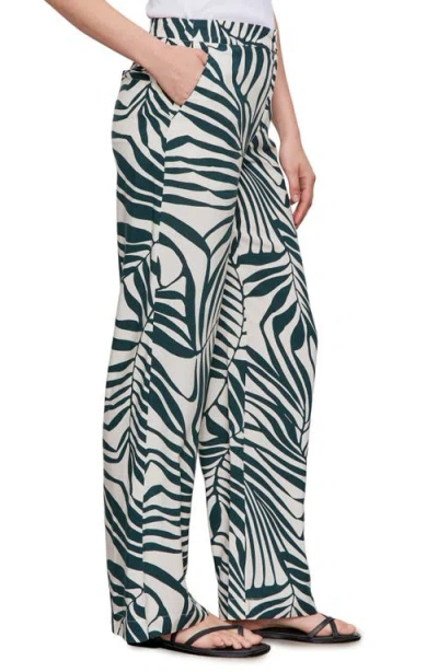 Sanctuary Soft Trouser In Green Oasis In Black