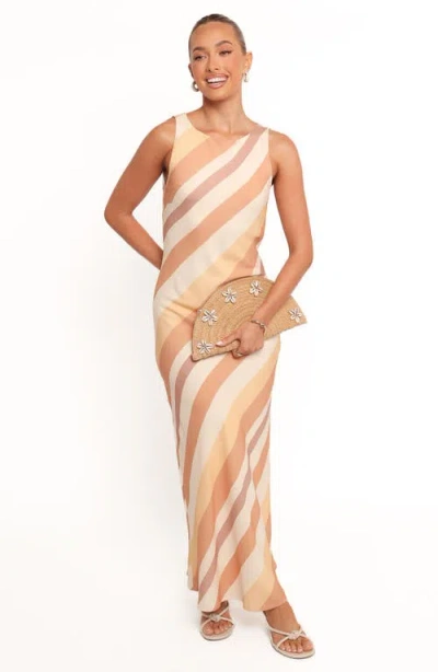 Petal And Pup Petal & Pup Flavia Stripe Maxi Slipdress In Multi