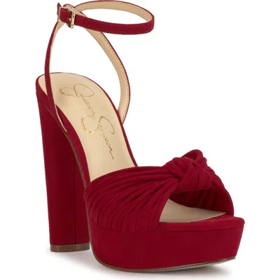 Jessica Simpson Women's Immie Platform Dress Sandals In Red