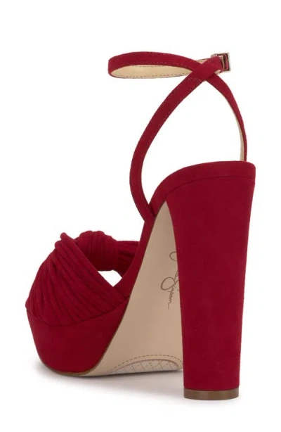 Jessica Simpson Women's Immie Platform Dress Sandals In Red