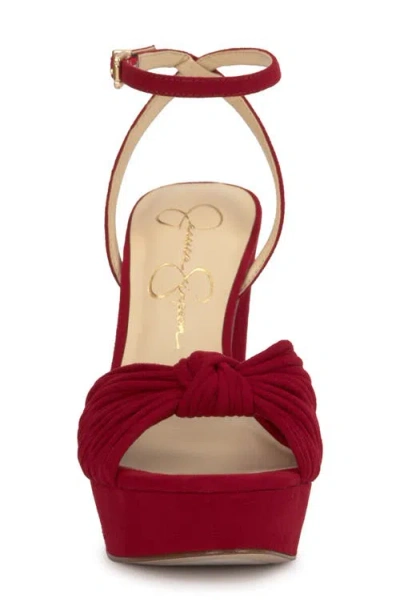 Jessica Simpson Women's Immie Platform Dress Sandals In Red