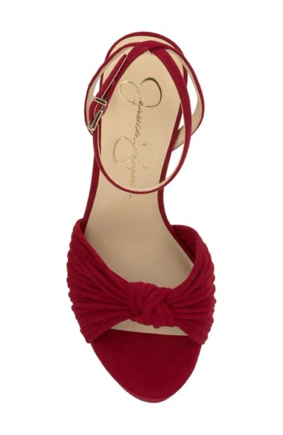 Jessica Simpson Women's Immie Platform Dress Sandals In Red