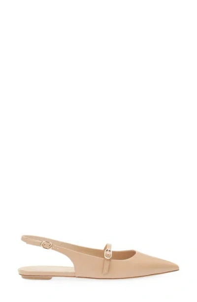 Stuart Weitzman Mara Pointed Toe Slingback Flat
